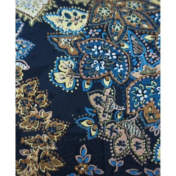 SANTOSTEFANO Blue Paisley Silk Tie ITALY 60”/ 4” EC